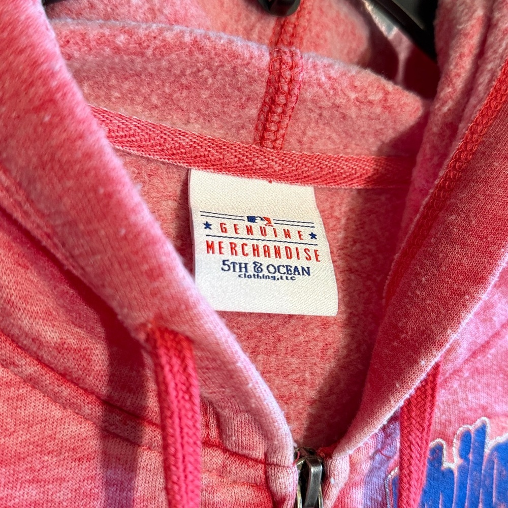 5th & Ocean Pink Philadelphia Phillies Women’s Jacket - Picture 3 of 3